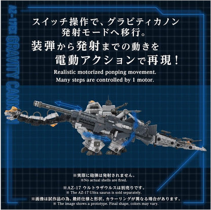 ZOIDS AZ-17EX Ultrasaurus exclusive gravity canon