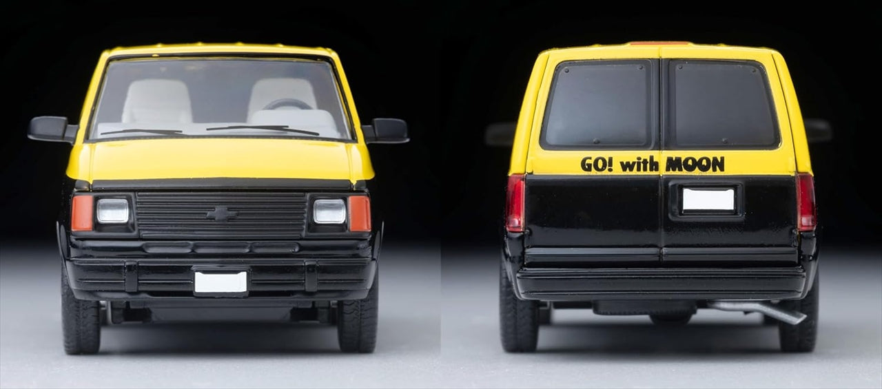 Tomica Limited Vintage LV-N344b Chevrolet Astro Van (MOONEYES) Yellow/Black