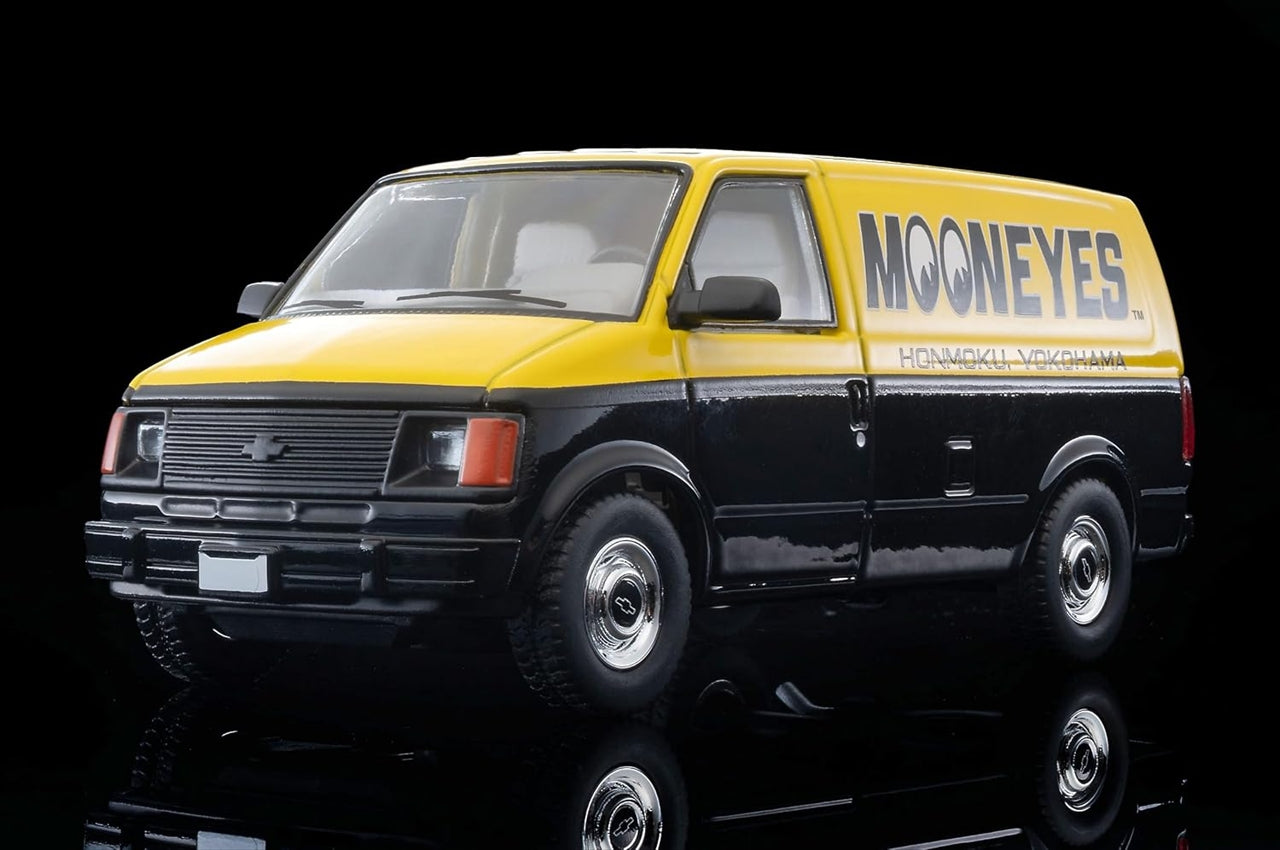 Tomica Limited Vintage LV-N344b Chevrolet Astro Van (MOONEYES) Yellow/Black