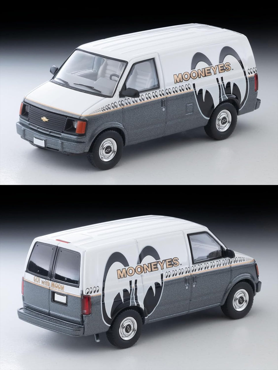 Tomica Limited Vintage LV-N344c Chevrolet Astro Van (MOONEYES) White/Gray