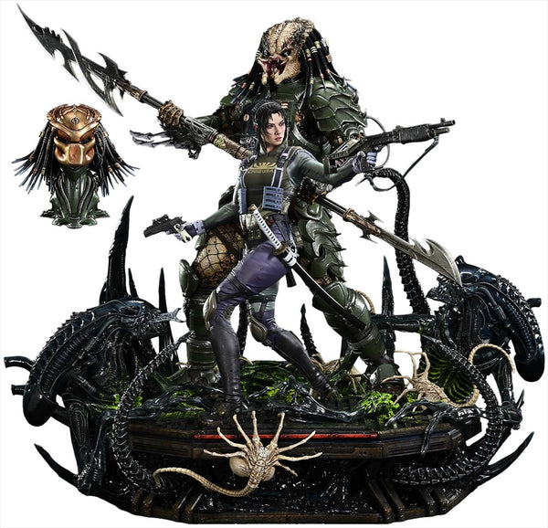 Ultimate Premium Masterline Alien VS. Predator (Comic) Machiko & Broken Tusk Predator DX version