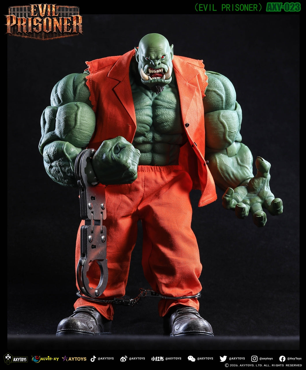 EVIL PRISONER 1/12 scale movable figure AXY-023 Green