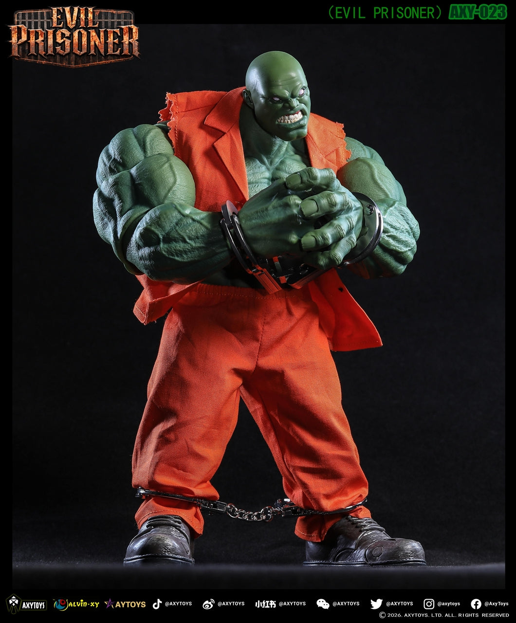 EVIL PRISONER 1/12 scale movable figure AXY-023 Green