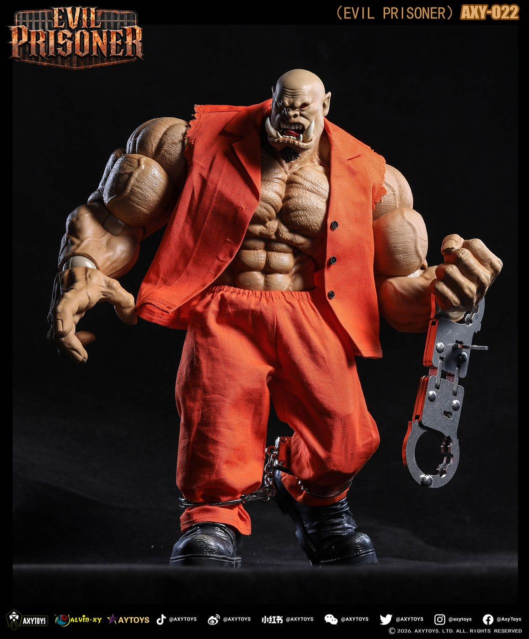 EVIL PRISONER 1/12 scale movable figure AXY-022 Skin color