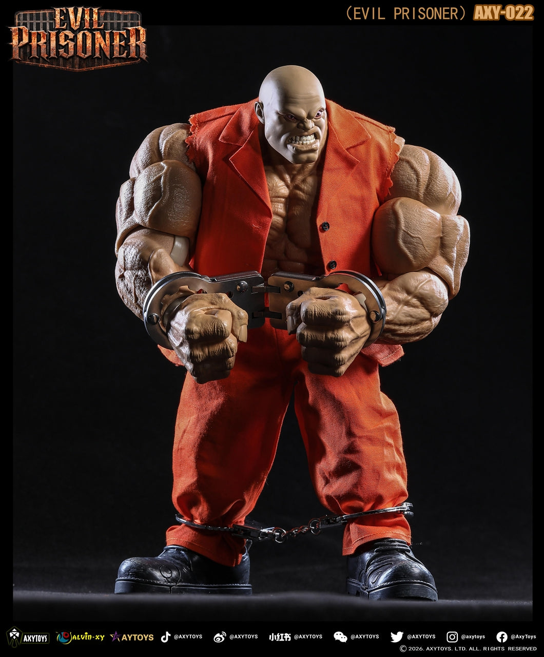 EVIL PRISONER 1/12 scale movable figure AXY-022 Skin color