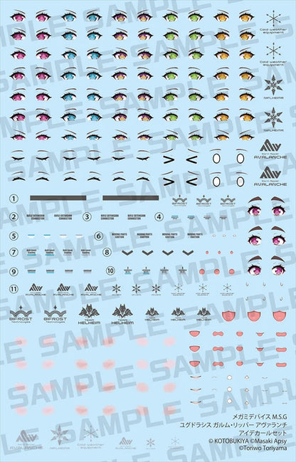 Megami Device M.S.G Yggdrasis Garm Ripper Avalanche Eye Decal Set
