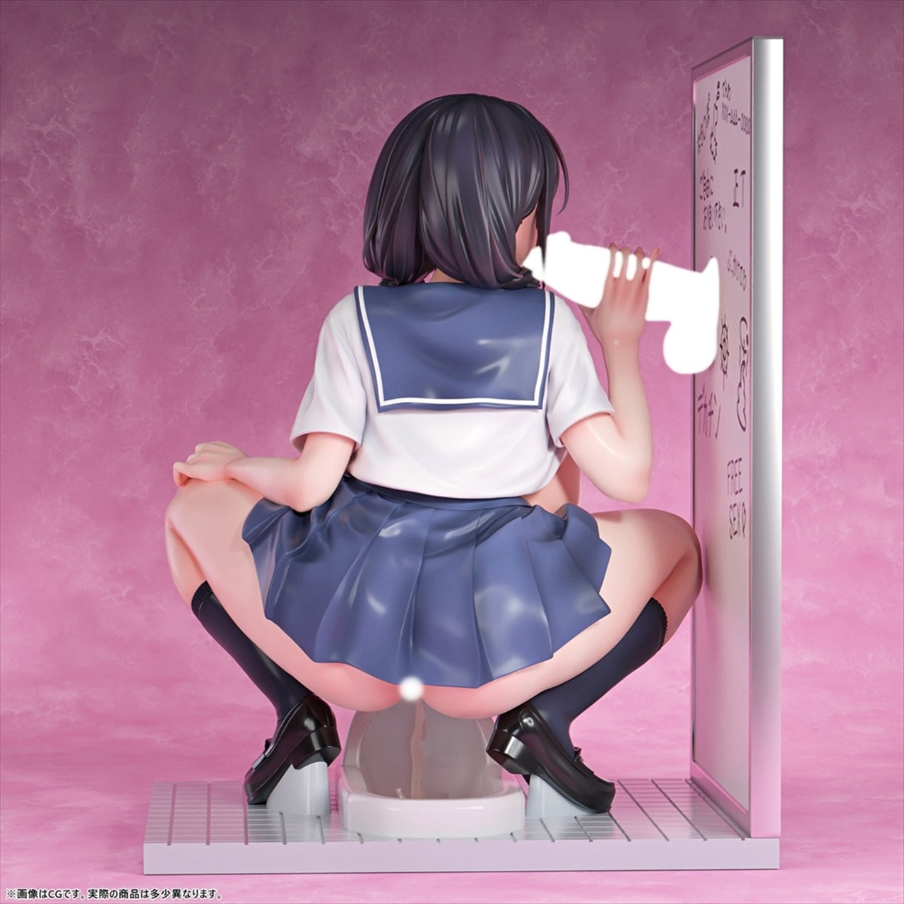 Voluptuous Girl's Secret Stress Relief Method in a Private Restroom Suzu Fukami 1/6 Scale Painted Complete Figure