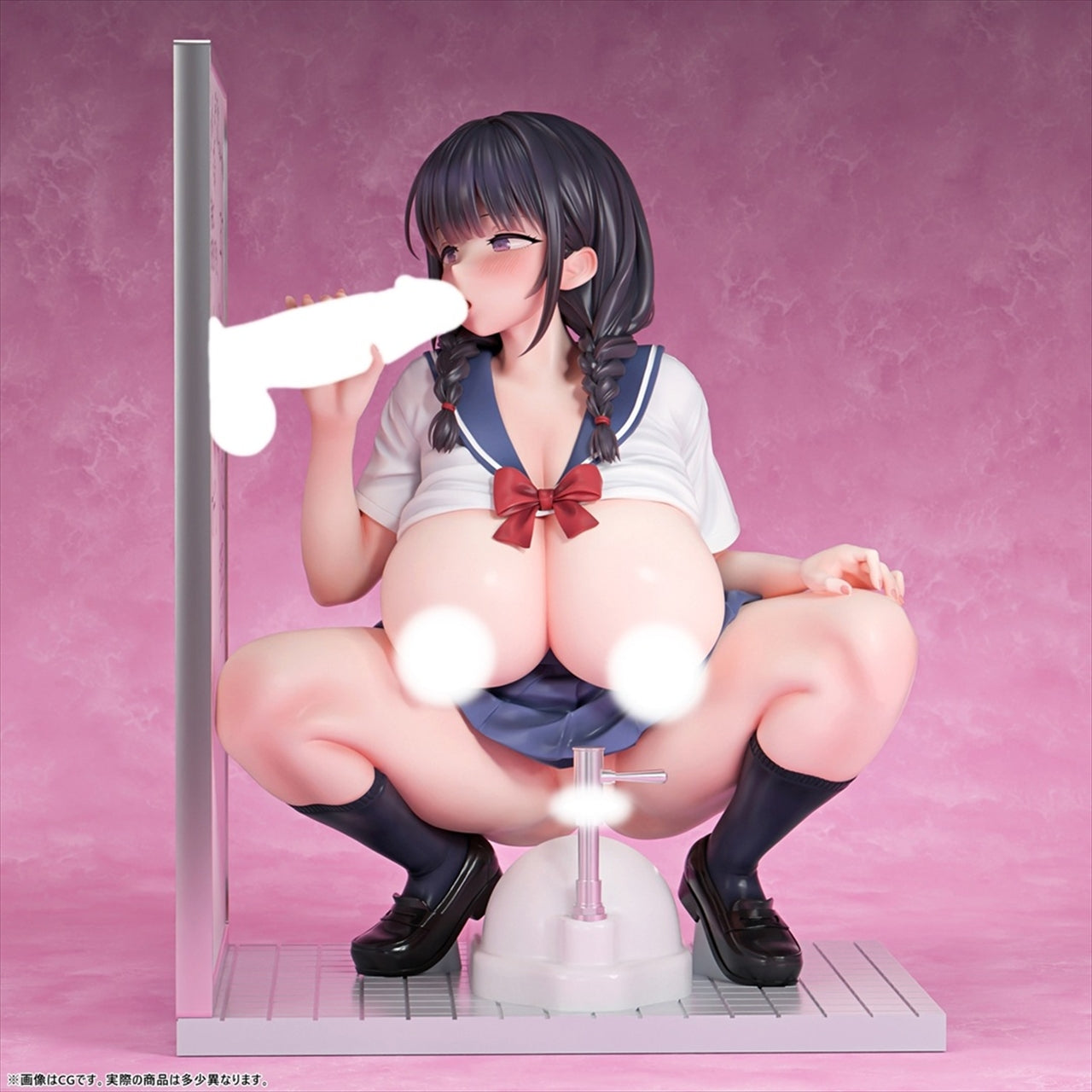 Voluptuous Girl's Secret Stress Relief Method in a Private Restroom Suzu Fukami 1/6 Scale Painted Complete Figure