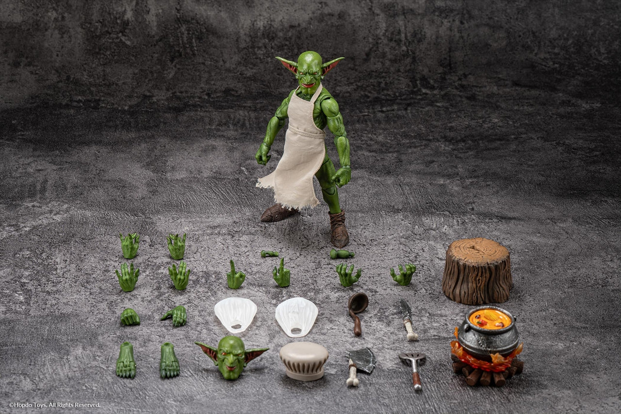 【Hopdo Toys】1/12スケール可動フィギュア シェフ長ゴブリン