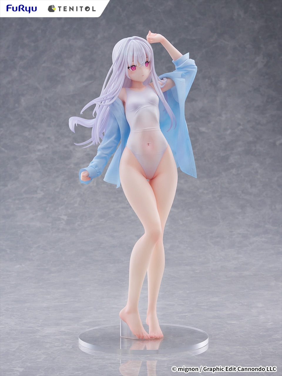 TENITOL TALL MIGNON WORKS shiro Badeanzug ver.