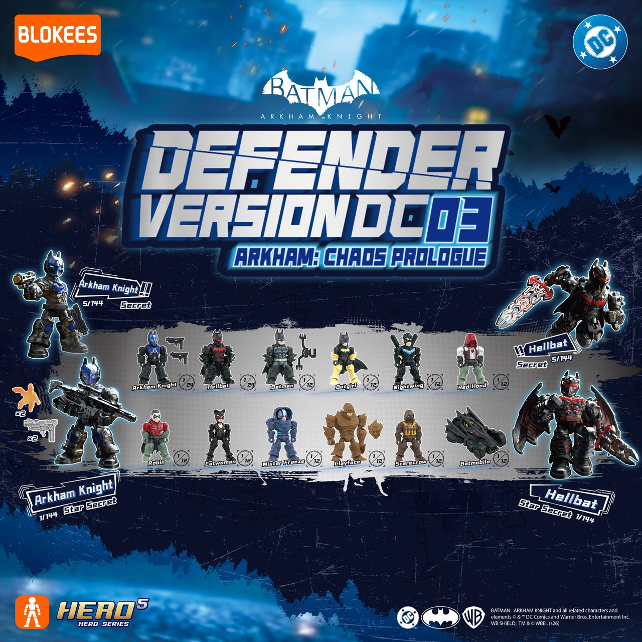 Blokees DC-DV03 Arkham : Chaos Prologue Quantité en 1BOX : 12
