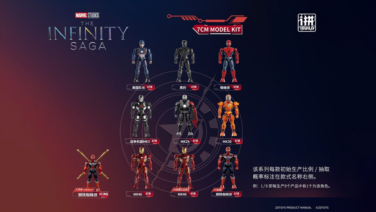 7cm Infinity Saga Series Blind Box Vol.01 Quantity in 1BOX: 9