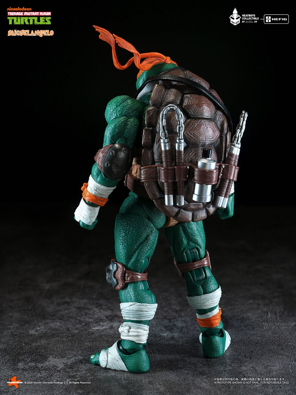 HEATBOYS Mutant Turtles Michelangelo scale movable figure Regular version
