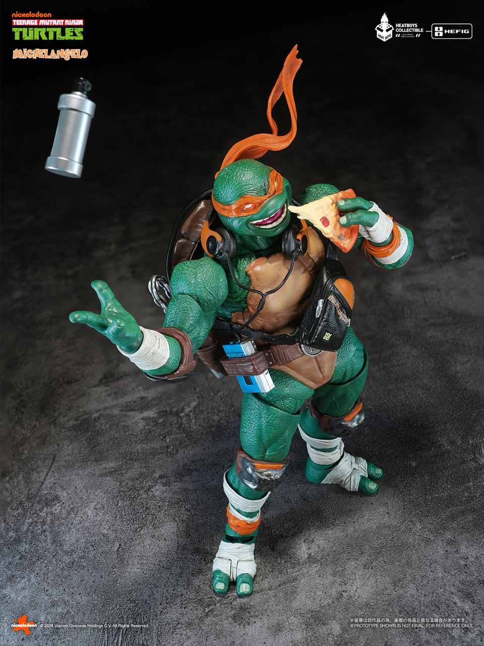 HEATBOYS Mutant Turtles Michelangelo scale movable figure Regular version