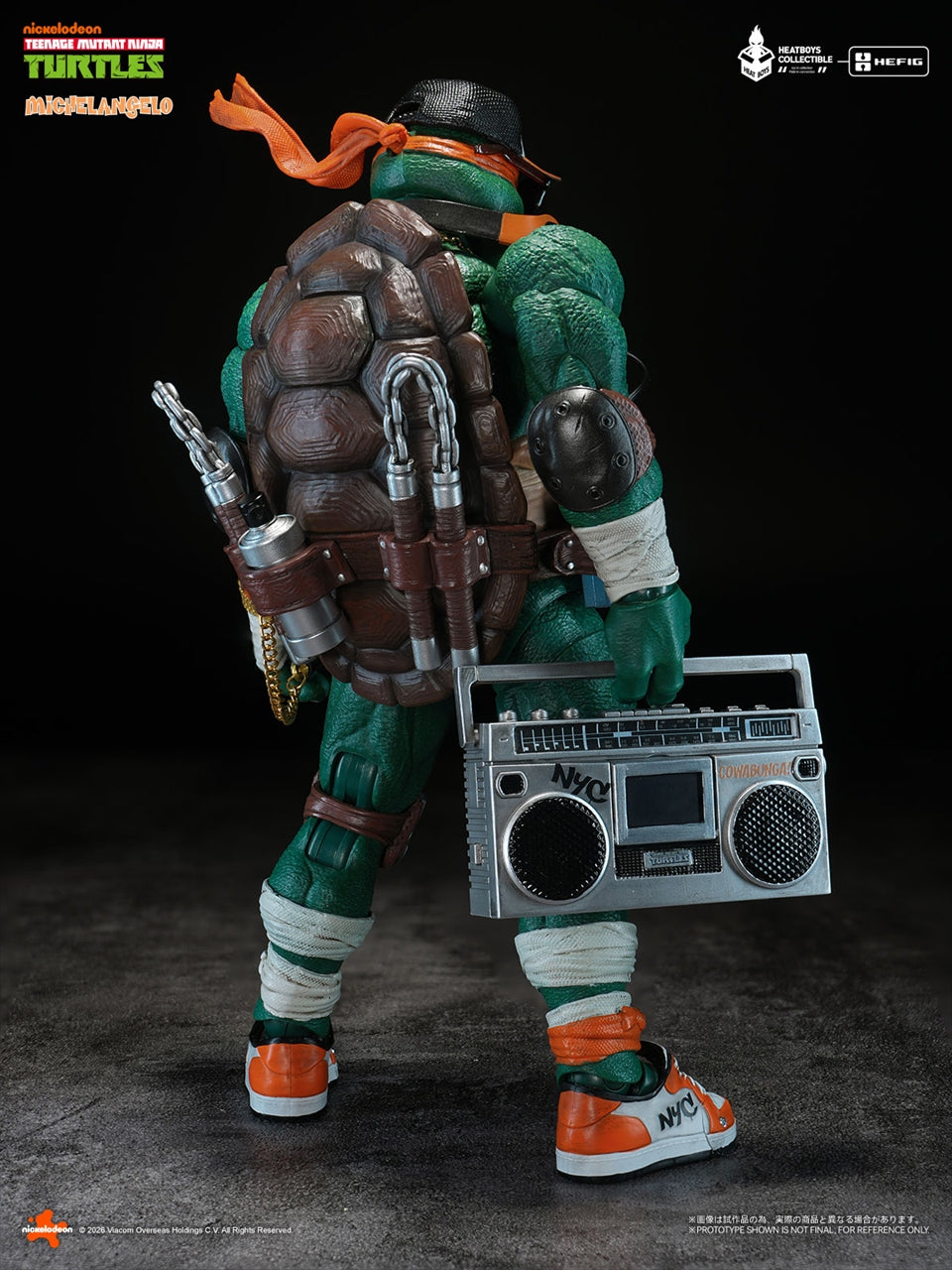 HEATBOYS HB0105 Mutant Turtles Michelangelo Scale Movable Figure Deluxe Edition
