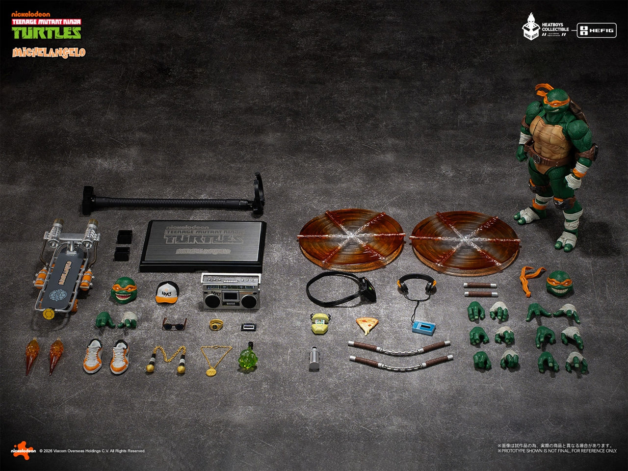 HEATBOYS HB0105 Mutant Turtles Michelangelo Scale Movable Figure Deluxe Edition