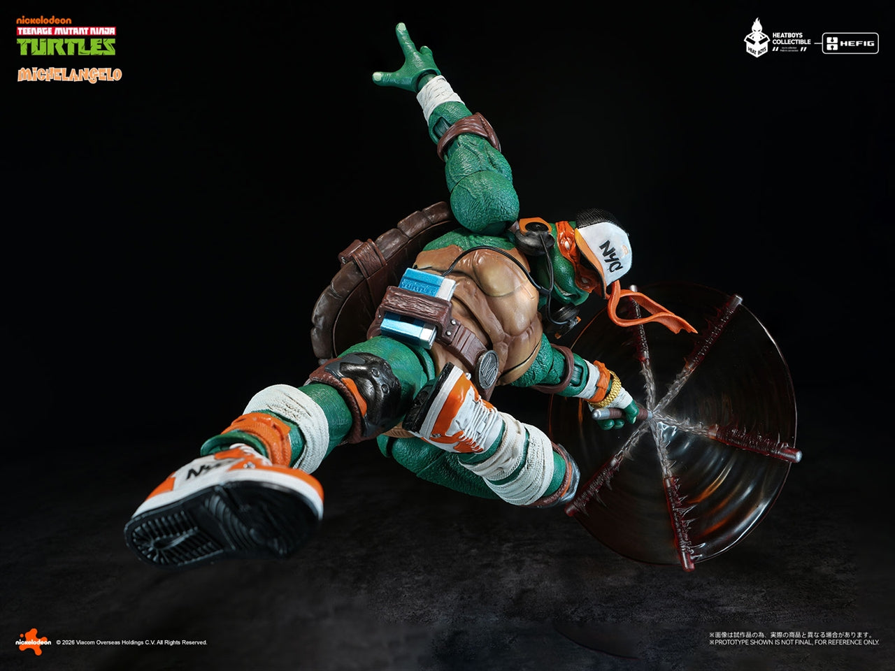 HEATBOYS HB0105 Mutant Turtles Michelangelo Scale Movable Figure Deluxe Edition