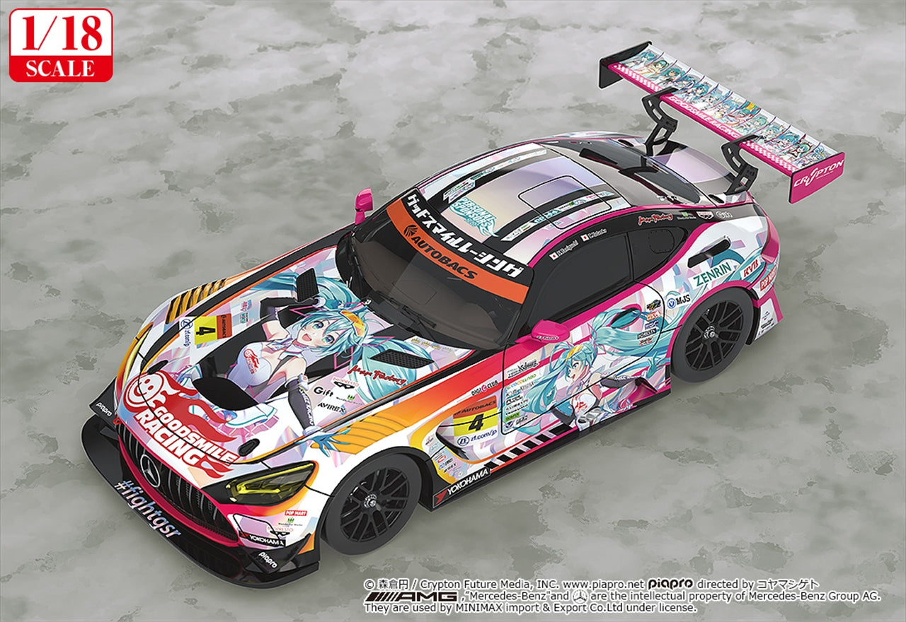 Hatsune Miku GT Projet 1/18 Good Smile Hatsune Miku AMG 2021 SUPER GT Commémoration de la 100e course Ver.