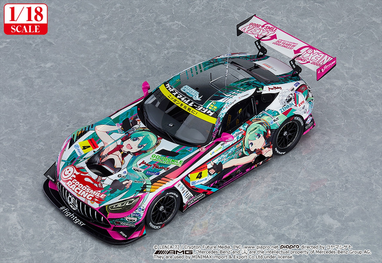 Hatsune Miku GT Projet 1/18 Bon sourire Hatsune Miku AMG 2020 SUPER GT Okayama Test Ver.