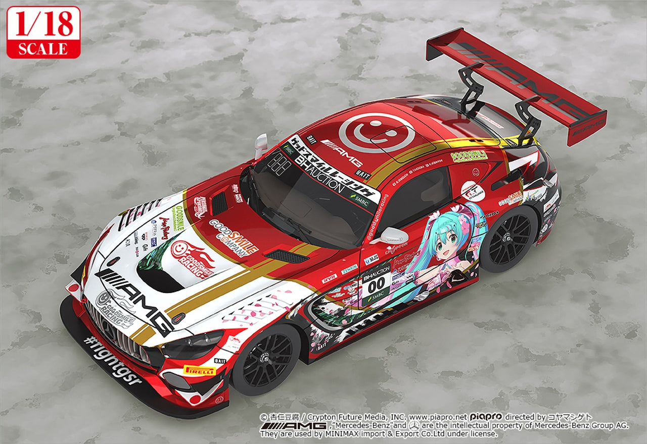 Hatsune Miku GT Projet 1/18 Mercedes-AMG Équipe GOOD SMILE 2019 SUZUKA 10HOURS Ver.
