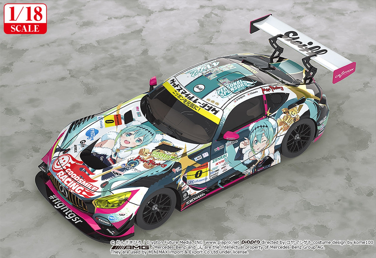 Hatsune Miku GT Projet 1/18 Good Smile Hatsune Miku AMG 2018 Final Round Ver.