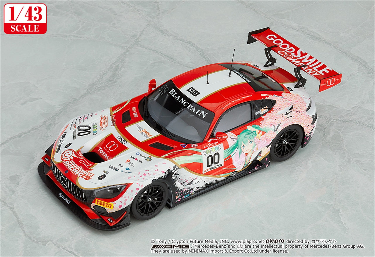 Hatsune Miku GT Project 1/43 Good Smile Hatsune Miku AMG 2017 SPA24H Ver.