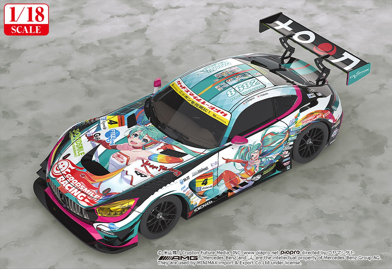 Hatsune Miku GT Projet 1/18 Bon sourire Hatsune Miku AMG 2016 SUPER GT Ver.