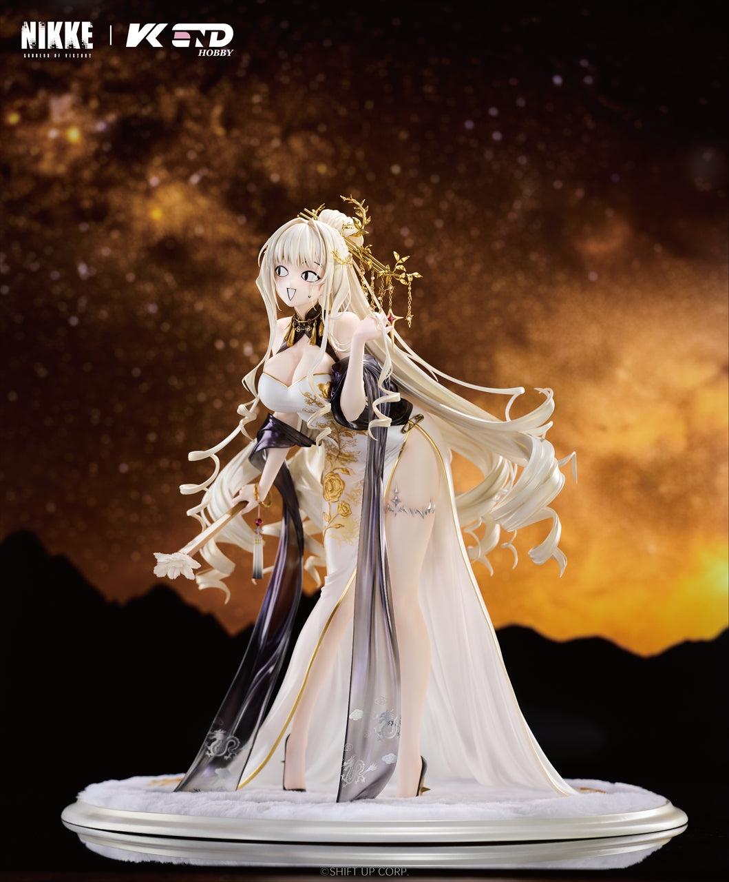 Déesse de la victoire : NIKKE Couronne : Fleur glorieuse 1/4 Figurine terminée
