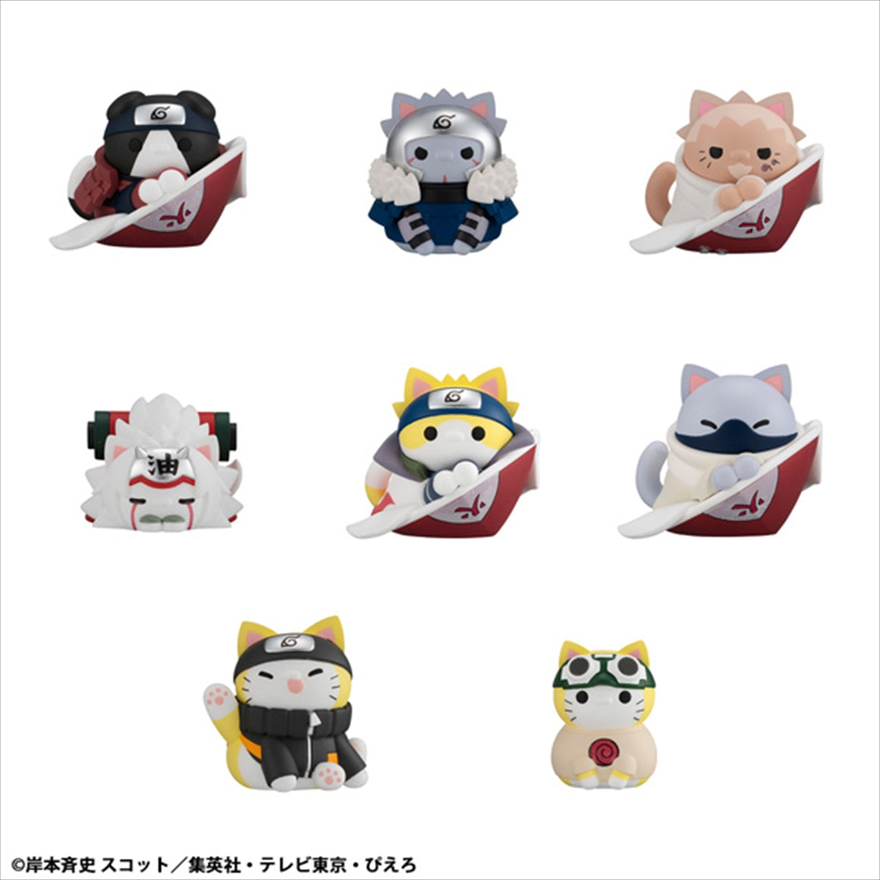MEGA CAT PROJECT NARUTO Shippuden Nyaruto! Master and Disciple/Bond Edition 1BOX Menge: 8