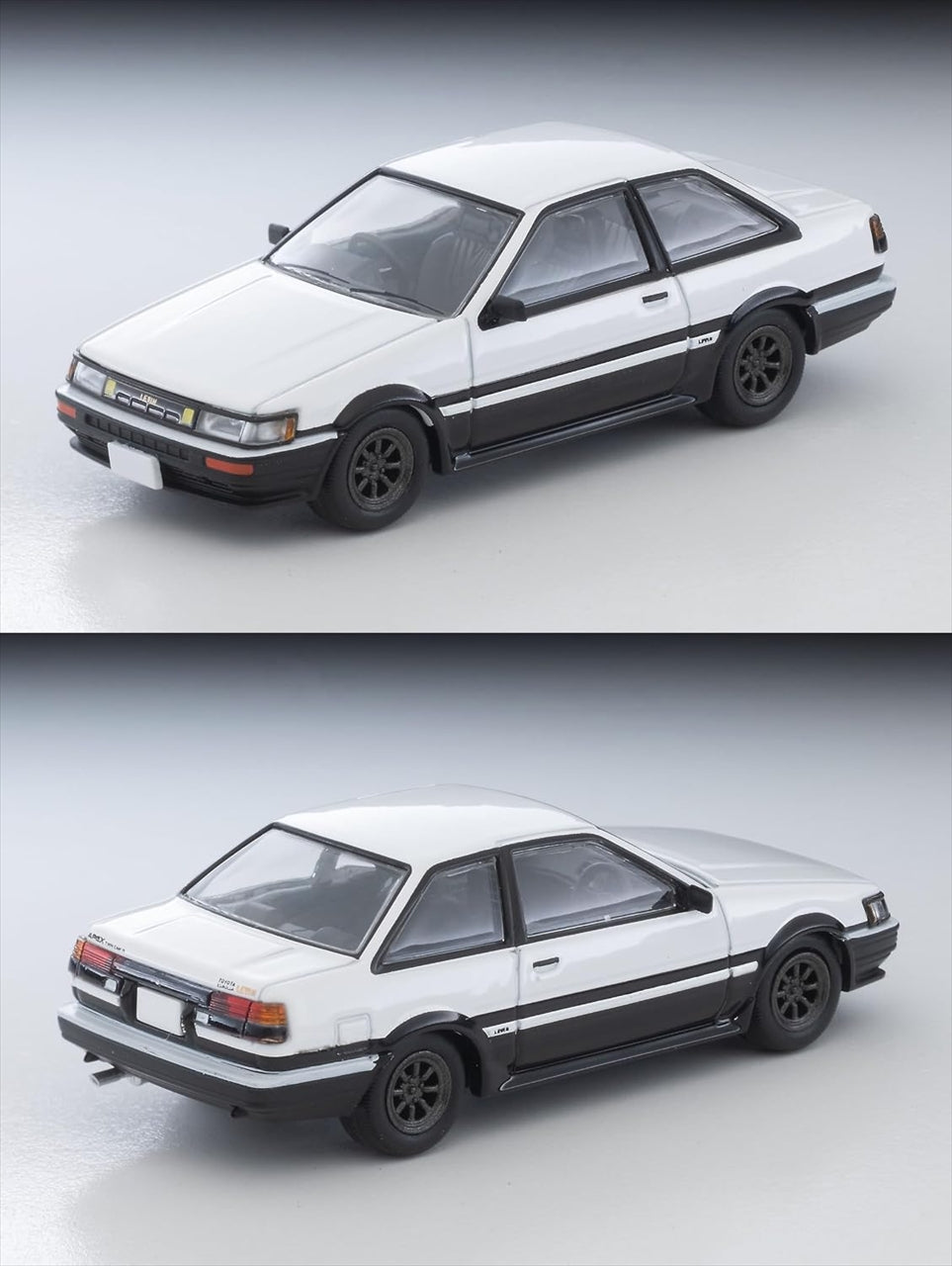 LV-N304d Toyota Corolla Levin 2 portes GT-APEX RS Véhicule équipé de roues Watanabe (blanc/noir) modèle 85 ans