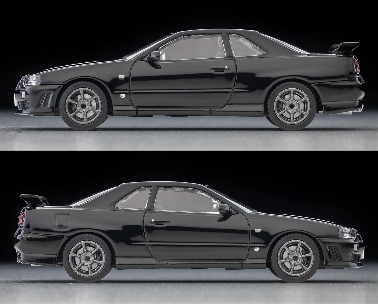 LV-N353c Nissan Skyline cupé deportivo de 2 puertas 25GT TURBO con piezas opcionales (negro) modelo 2000