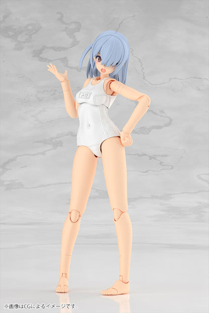 Frame Arms Mädchen Mizuki School Badeanzüge Weiß Ver.