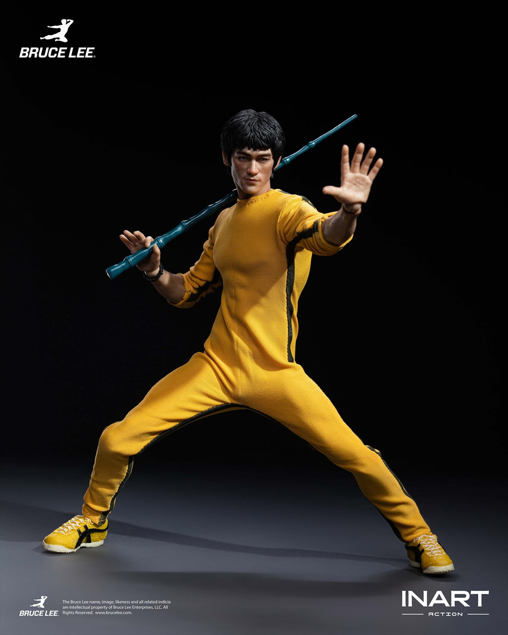 INART Action - Bruce Lee (Yellow Jumpsuit) 1/12 Scale Action Figure
