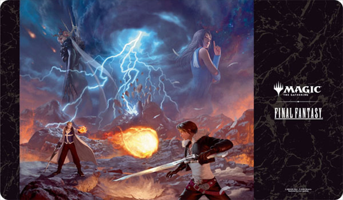 "Magic: The Gathering--FINAL FANTASY" Tapis en caoutchouc du joueur MFR-10 Scène Box Art "Omen of Fate"