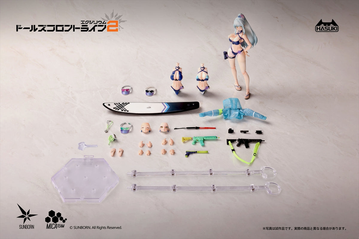 【HASUKI】pocket art PA013 ドールズフロントライン2：エクシリウム クルカイ 蒼き軌跡Ver. 豪華版 1/12 完成品アクションフィギュア