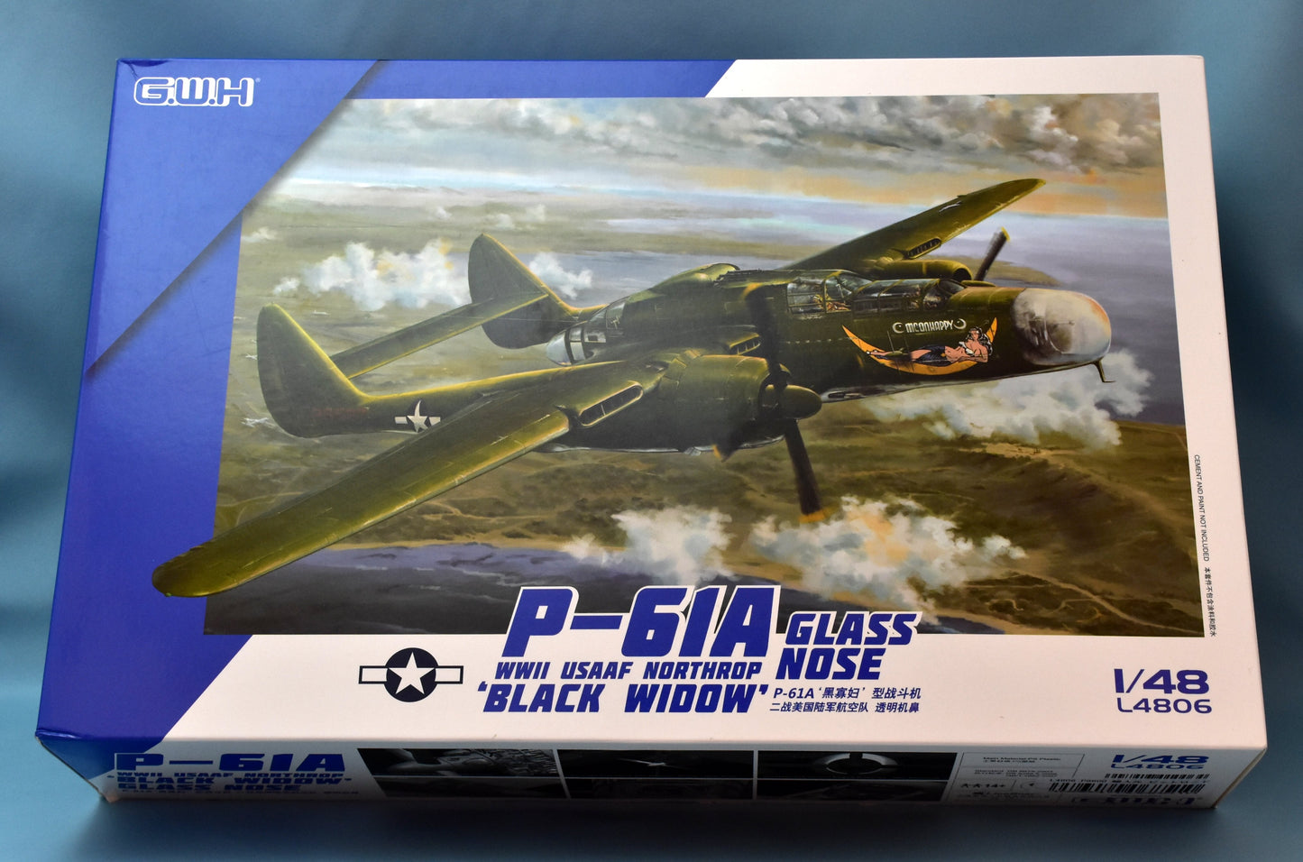 GWH / WWII USAAF NORTHROP P-61A BLACK WIDOW GLASSNORSE L4806