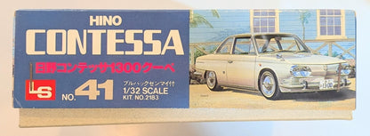 LS 1/32 scale Hino Contessa 1300 Coupe with pull-back wind-up toy 41