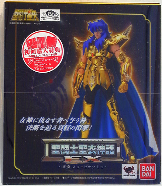 Bandai Saint Seiya Myth Cloth EX Scorpion Milo First edition Effect With Bonus