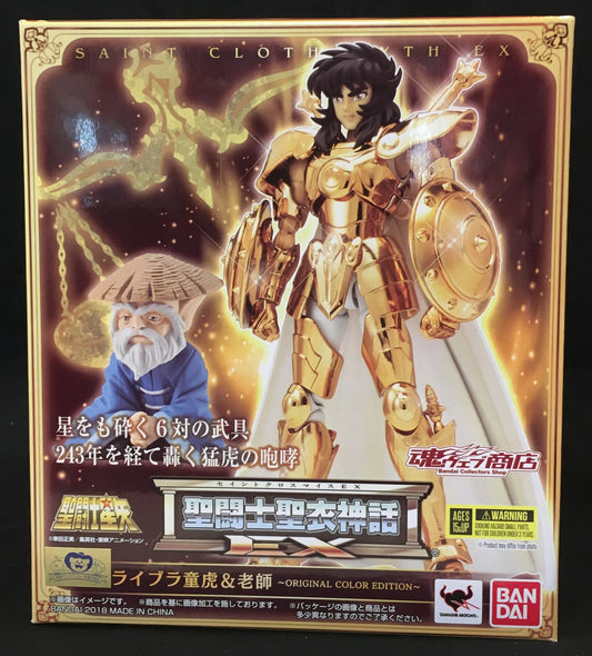 Bandai Saint Seiya Cloth Myth EX Libra Dohko e Roshi (Old Master) EDIZIONE ORIGINALE A COLORI OCE