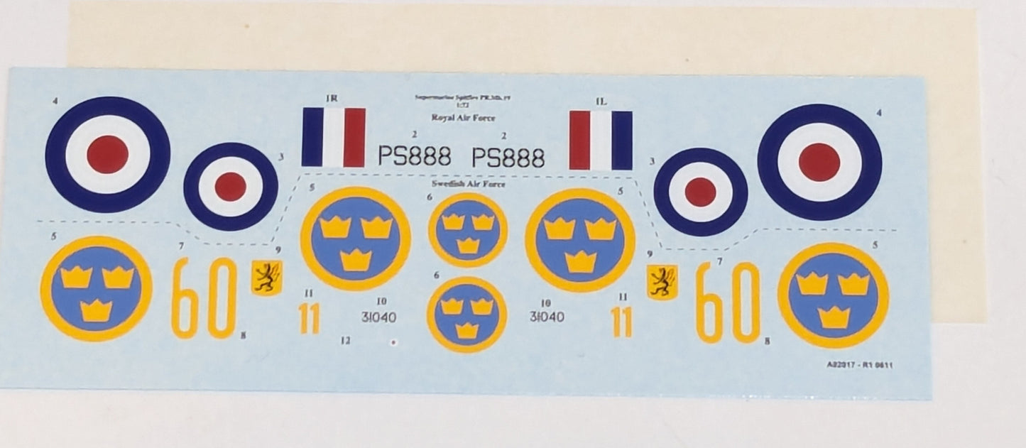 AIRFIX 1/72 SUPERMARINE SPITFIRE PRXIX