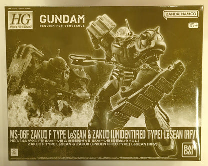 RFTERM0TOKEN HG 1/144 Mobile Suit RFTERM1TOKEN Réquiem de Venganza Zaku IIF LeShon's Custom y Zaku No Identificado II LeShon's Custom (Réquiem de Venganza)