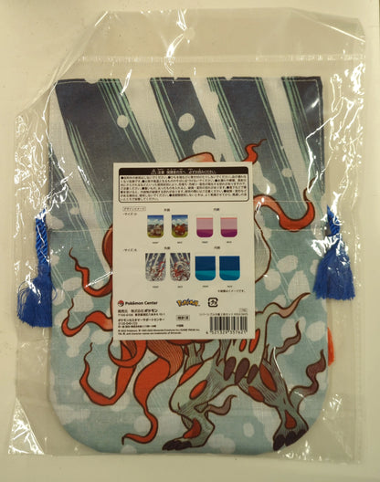 Pokemon reversible drawstring bag set of 2 Pocket Monsters HISUI DAYS
