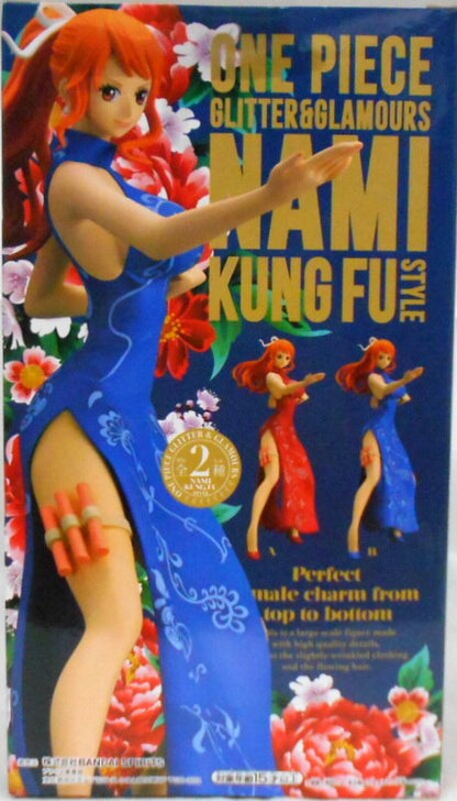 BANDAI SPIRITS GLITTER and GLAMOURS NAMI KUNG FU STYLE Blue Nami
