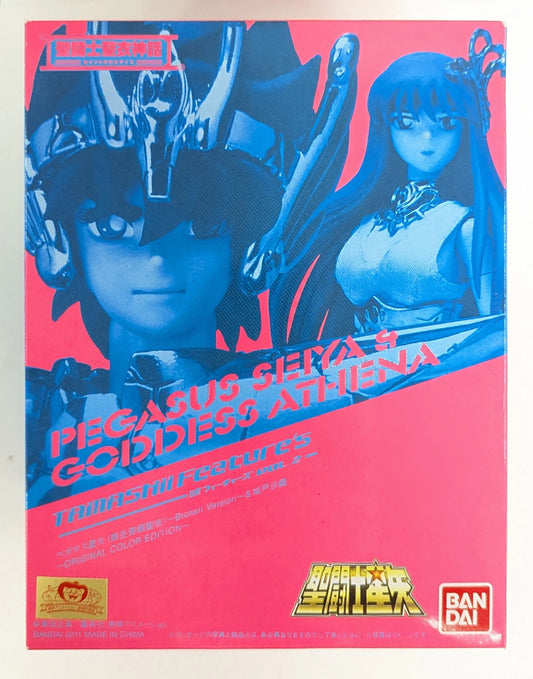 BANDAI Saint Seiya Myth Cloth Masami Kurumada Pegasus Seiya/Reborn Bronze Cloth Broken ver. and Saori Kido Original Colors