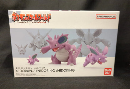 Bandai Namco Pokemon Scale World Kanto Region Pokemon Nidoran (Male) and Nidorino and Nidoking