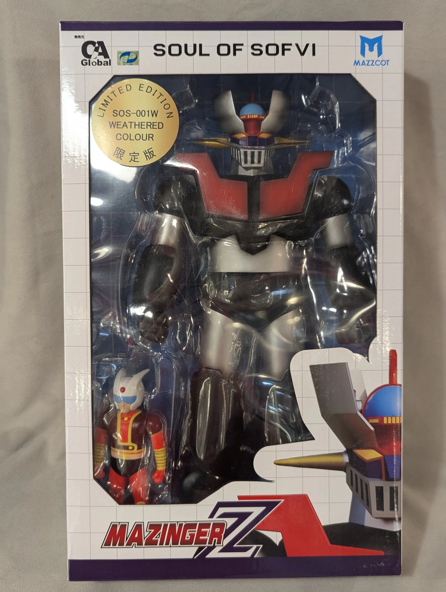 MAZZCOT SOUL OF SOFVI Mazinger Z LIMITED EDITION SOS-001W WEATHERED COLOUR Limited Edition