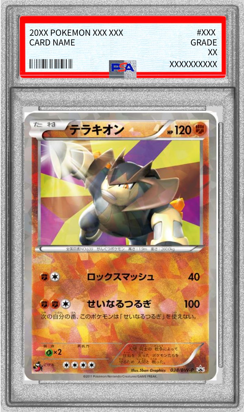[PSA10 appraised] Terrakion [P] {038/BW-P}
