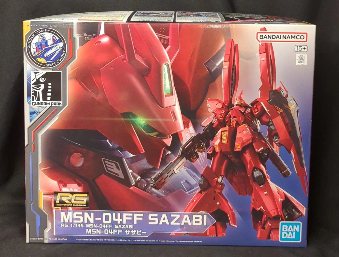 BANDAI SPIRITS RG 1/144 GANDAM SIDE-F SPACE COLONY MSN-04FF Sazabi