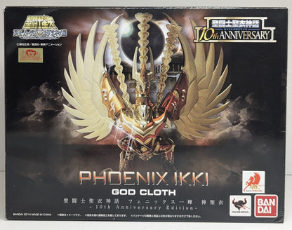 BANDAI Saint Seiya Myth Cloth Masami Kurumada Phoenix Ikki God Cloth 10th Anniversary Edition