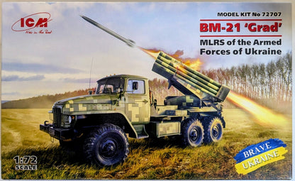 ICM 1/72 Ukrainian BM-21 Grad Multiple rocket System